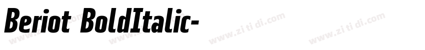 Beriot BoldItalic字体转换